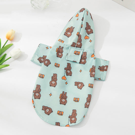 PawProof ™ Blue & Bear Raincoat